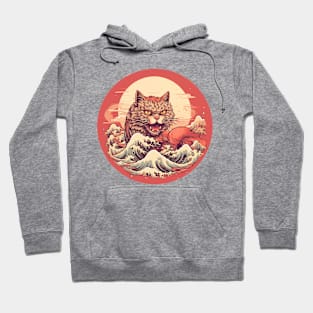 Angry Ramen Cat Japanese Design Hoodie